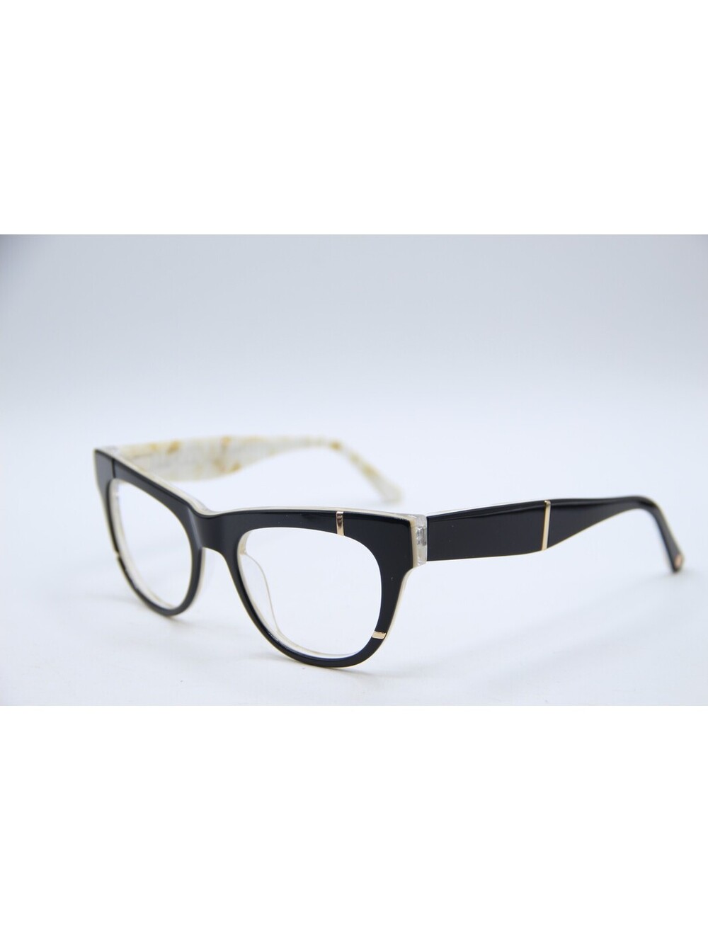 L.A.M.B. La067 Blk Black White Authentic Eyeglasses 51-19-140